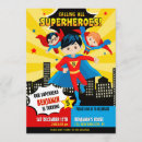 Recherche de de super héros anniversaire invitations Fête