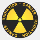 Recherche de symbole rayonnement autocollants Radioactif