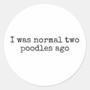 Zoek naar grappige poedel stickers For her