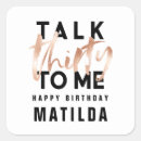 Recherche de anniversaire 30 autocollants Script