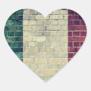 Recherche de coeur italien autocollants Drapeau italie