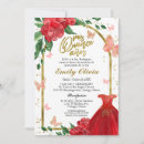 Recherche de red gown invitations Aquarelle