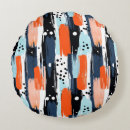 Recherche de orange et bleu coussins Moderne