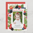 Recherche de berry 1ans anniversaire invitations Fruit
