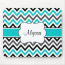 Recherche de chevron turquoise tapis souris Zigzag