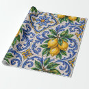 Recherche de azulejos papier cadeau Méditerranéen