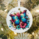 Zoek naar blauwe vlinders ornamenten Mooi