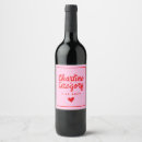 Recherche de coeur rouge bouteilles vin étiquettes Rose