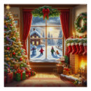 Recherche de fenêtre de noël posters Pays des merveilles hivernales