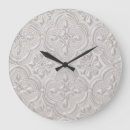 Recherche de motif floral horloges Blanc