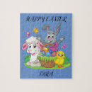 Recherche de poussins de pâques puzzles Lapin