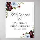 Recherche de floral bridal shower posters Panneau de bienvenue