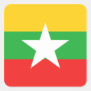 Recherche de drapeau birman autocollants Drapeau du myanmar
