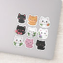 Zoek naar kawaii kat stickers Cartoon