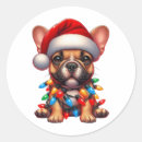 Recherche de chiot bouledogue autocollants Noël