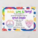 Recherche de paix invitations Les années 70