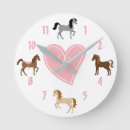 Zoek naar roze pony klokken Schattig