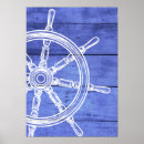 Recherche de bateau de la marine posters Bleu
