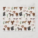 Recherche de motif de cheval cartes postales Cowgirl