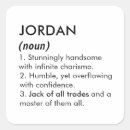Recherche de jordanie autocollants Nom