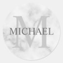 Recherche de marbre blanc autocollants Monogramme