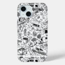 Recherche de dessin noir et blanc iphone coques Gribouillis