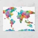 Zoek naar wereldkaart briefkaarten Abstract