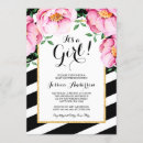 Recherche de rayure florale invitations Rayures noires et blanches
