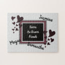 Recherche de coeurs puzzles Coeur rouge