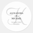 Recherche de gris blanc autocollants Monogramme