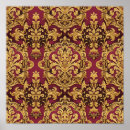 Recherche de motif baroque posters Damas
