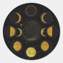 Recherche de phases lune autocollants Sorcière