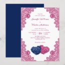 Recherche de dentelle bleu marine invitations Rose