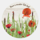 Recherche de coquelicots autocollants Rouge