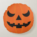 Recherche de tête citrouille coussins Jack o' lantern