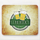 Recherche de shamrock irlandais tapis souris Jour de st patrick