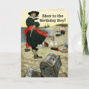 Zoek naar piraat verjaardagskaarten Schat