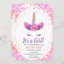 Recherche de unicorn baby shower fille invitations Floral