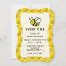 Zoek naar cartoon bijen uitnodigingen Schattig