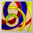 Recherche de cercles concentriques posters Moderne