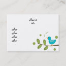 Recherche de oiseau chanteur cartes visite Bleu