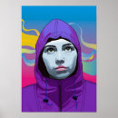Recherche de visage coloré posters Fille