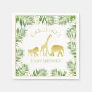 Recherche de safari baby shower serviettes Animaux de bébé safari
