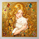 Zoek naar katten meisje kunst For her