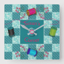 Recherche de aiguille et fil horloges Ouvrière couturière