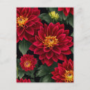 Recherche de dahlia rouge cartes postales Floral