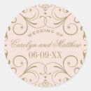 Recherche de blush monogram autocollants Bride