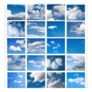 Recherche de nuages mignons posters Bleu