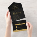 Zoek naar black gold wedding uitnodigingen Formeel