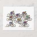Recherche de décor de vélo cartes postales Illustration